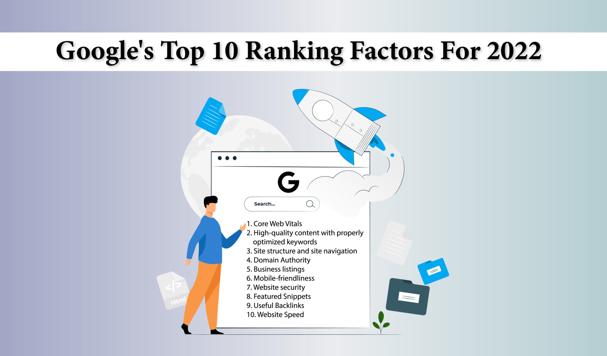 Top 10 Google Ranking Factors For 2022